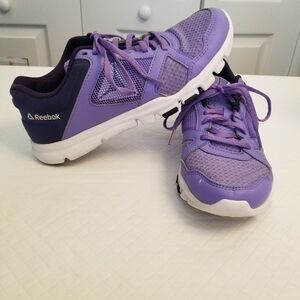 Reebok Purple Memory Tech Massage Trainers Womens Size 9